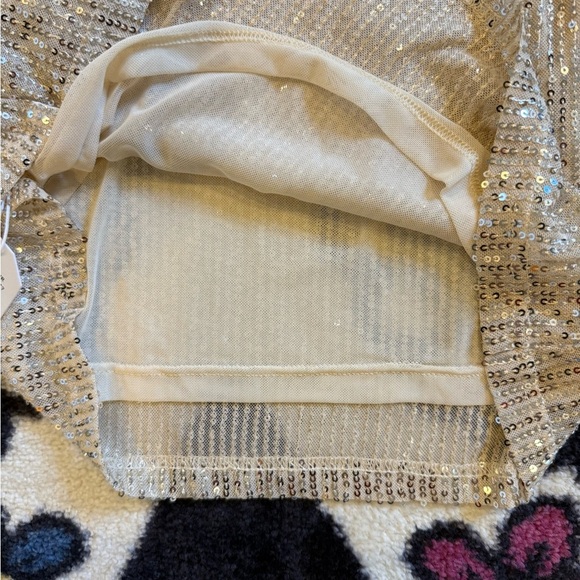 NWOT Glam Sequin V-Neck Tank Top | S/M | Cocktail Party Sparkle - Picture 6 of 7